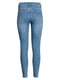 Синие джинсы-скинни с высокой талией | 6774739 | фото 3