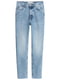 Укороченные голубые джинсы с высокой талией | 6774741