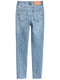 Укороченные голубые джинсы с высокой талией | 6774741 | фото 2