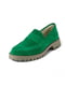 Зелені замшеві туфлі-лофери | 6775056 | фото 3