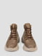 Шкіряні коричневі черевики на байці | 6775069 | фото 6