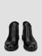 Кожаные черные ботинки на фетровой подкладке | 6775071 | фото 6
