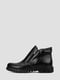 Кожаные черные ботинки на фетровой подкладке | 6775071 | фото 3