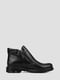 Кожаные черные ботинки на фетровой подкладке | 6775071 | фото 4