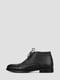 Кожаные черные ботинки на шнуровке | 6775081 | фото 3