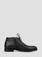 Кожаные черные ботинки на шнуровке | 6775081 | фото 4