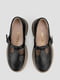 Шкіряні чорні туфлі з ремінцем-застібкою | 6775088 | фото 6