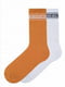 Шкарпетки з жакардовим принтом (2 пари, колір рудий, білий) | 6775952