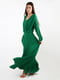 Зелена сукня-максі з довгим рукавом | 6776007 | фото 2