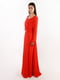 Червона сукня-максі з довгим рукавом | 6776009 | фото 3