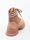 Рожеві черевики на шнурівці | 6776020 | фото 4
