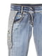 Блакитні джинси з регульованою талією | 6776030 | фото 3