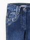 Сині стрейчеві джинси, прикрашені заклепками | 6776039 | фото 3