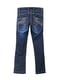 Сині джинси з декором на кишенях та потертостями | 6776065 | фото 2