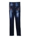 Стрейчеві темно-сині джинси з кишенями в паєтках | 6776075 | фото 2