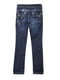 Сині джинси прямого фасону з потертостями | 6776078 | фото 2