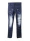 Сині джинси з потертостями | 6776083 | фото 2