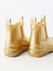 Золоті гумові черевики з еластичними бічними вставками | 6776110 | фото 4