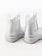 Срібні гумові черевики з еластичними бічними вставками | 6776111 | фото 5