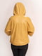 Шкіряна жовта куртка | 6777812 | фото 2