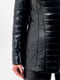 Утеплена чорна шкіряна куртка жилет | 6777839 | фото 5