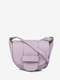 Кожаная сумка кросс-боди лилового цвета | 6777848