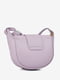 Шкіряна сумка крос-боді фіолетового кольору | 6777848 | фото 3
