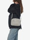 Шкіряна сумка крос-боді світло-сірого кольору | 6777849 | фото 2