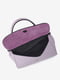Шкіряна сумка крос-боді фіолетового кольору | 6777856 | фото 4