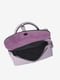 Шкіряна сумка крос-боді фіолетового кольору | 6777856 | фото 5