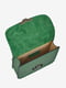 Кожаная сумка кросс-боди зеленого цвета | 6777860 | фото 4