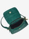 Шкіряна сумка крос-боді зеленого кольору | 6777865 | фото 4