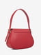 Шкіряна сумка крос-боді червоного кольору | 6777866 | фото 3