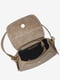 Шкіряна сумка крос-боді кольору тауп | 6777868 | фото 4