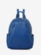 Синий кожаный рюкзак | 6777925 | фото 2