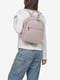 Светло-лиловый кожаный рюкзак | 6777930 | фото 5