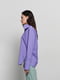 Фіолетова сорочка з високим відкладним коміром | 6777945 | фото 3