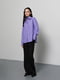 Фіолетова сорочка з високим відкладним коміром | 6777945 | фото 4