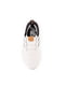 Тканевые белые кроссовки с контрастными вставками и логотипом бренда | 6729682 | фото 6