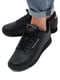 Черные кроссовки с перфорацией и логотипом бренда | 6729696 | фото 16