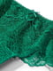 Зеленые кружевные трусики тонг | 6775603 | фото 5
