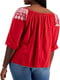 Красная блузка с рукавами | 6775615 | фото 2