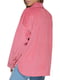 Рожева вельветова сорочка-куртка на блискавкці та гудзиках | 6775635 | фото 4