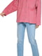 Розовая вельветовая рубашка-куртка на молнии и пуговицах | 6775635 | фото 6