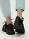 Черные текстильные кроссовки на массивной подошве | 6777958 | фото 5