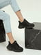 Текстильные черные кроссовки на рельефной подошве | 6777959 | фото 3