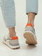 Різнокольорові шкіряні кросівки на шнурівці | 6777962 | фото 5