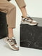 Різнокольорові шкіряні кросівки на шнурівці | 6777964 | фото 4