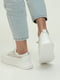 Белые кожаные кроссовки с сеткой | 6777970 | фото 5