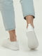 Білі шкіряні класичні кеди на шнурівці | 6777972 | фото 5